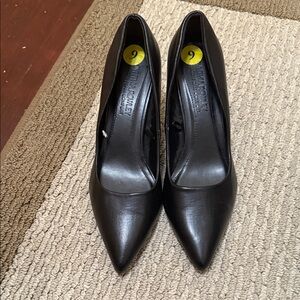 Cynthia Rowley Black Leather Heels